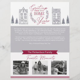 家族のクリスマスへのご挨拶  レターヘッド