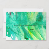 家族のクリスマスウォーターカラーパーソナライズされたのピンツリー シーズンカード (裏面)