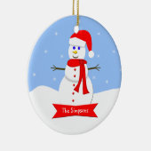 家族のクリスマスオーナメント セラミックオーナメント (右)