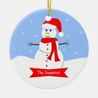 家族のクリスマスオーナメント セラミックオーナメント