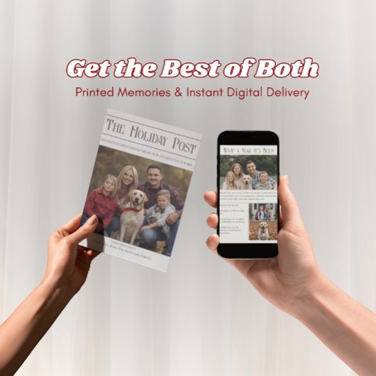 家族のクリスマスカードのニュースレター – 年レビュー 招待状