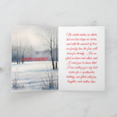 家族のクリスマスカード サンキューカード (内部)