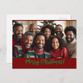 家族のクリスマスカード シーズンポストカード (正面/裏面)