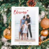 家族のクリスマスカー賛美ドを数えるかわいい