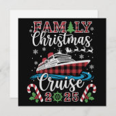 家族のクリスマスクルーズ2025  -  クリスマスの休暇にぴったり シーズンカード (正面/裏面)