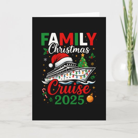 家族のクリスマスクルーズ2025 マッチンググループクルーズ カード (正面)