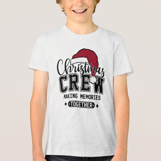 家族のクリスマスクルー トライブレンドＴシャツ (正面)