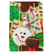 家族のクリスマスシュガー cookies ミディアムペーパーバッグ (裏面)