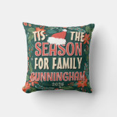 家族のクリスマスシーズン クッション (正面)
