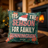 家族のクリスマスシーズン クッション