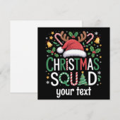 家族のクリスマスチームのパーソナライズされた2025年マッチング シーズンカード (正面/裏面)