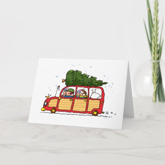 家族のクリスマスツリー選んだカード！ シーズンカード (正面)