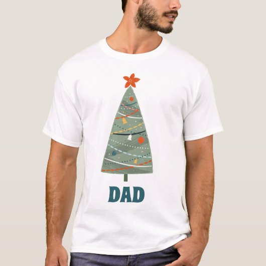 家族のクリスマスツリー Tシャツ (正面)