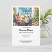 家族のクリスマスディナー 招待状 (スタンド正面)