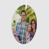 家族のクリスマスパーソナライズされた装飾品 オーナメント (正面)