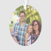 家族のクリスマスパーソナライズされた装飾品 オーナメント (正面)