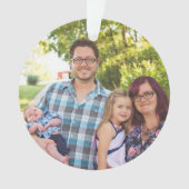 家族のクリスマスパーソナライズされた装飾品 オーナメント (正面)