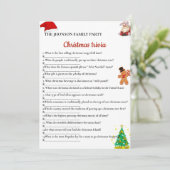 家族のクリスマスパーティーゲームカード カード (スタンド正面)