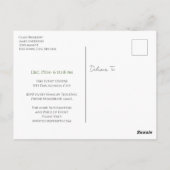 家族のクリスマスパーティーレトロ日付の保存 ポストカード (裏面)