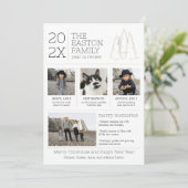 家族のクリスマスフォトカードのレビュー年 シーズンカード (スタンド正面)