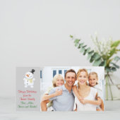 家族のクリスマスフォトカード シーズンカード (スタンド正面)