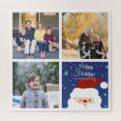 家族のクリスマスフォトコラージュを作成する ジグソーパズル (縦)