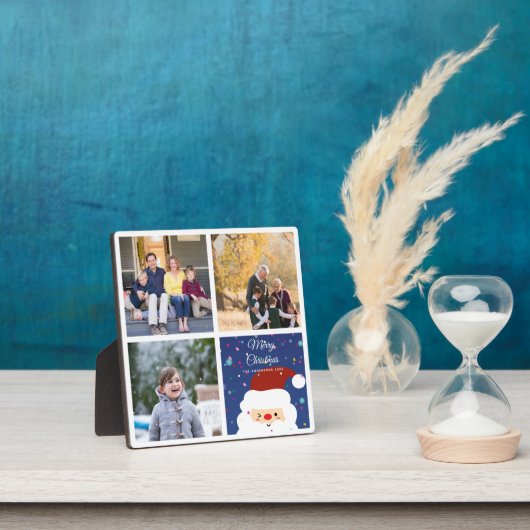 家族のクリスマスフォトコラージュを作成する フォトプラーク (インサイチュ)