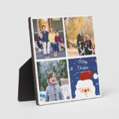 家族のクリスマスフォトコラージュを作成する フォトプラーク (正面)