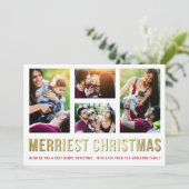 家族のクリスマスフォトホリデーを作成する シーズンカード (スタンド正面)