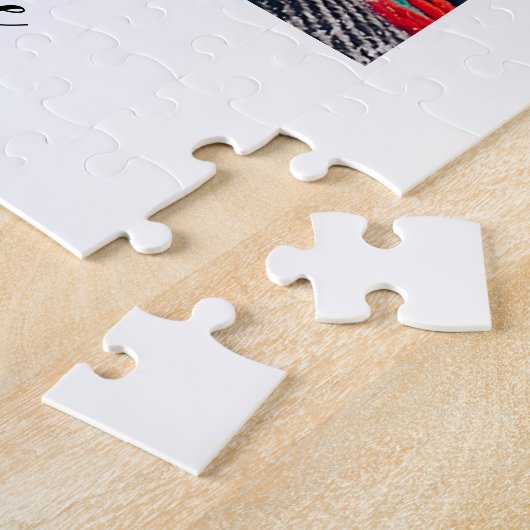 家族のクリスマスフォト一緒に私たちの幸せな場所 ジグソーパズル (側面)