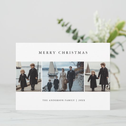 家族のクリスマスブルー海航海の事写真 シーズンカード (スタンド正面)