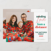 家族のクリスマスホリデー写真カード　今年はどんな１年？ シーズンカード (正面/裏面)