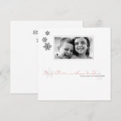 家族のクリスマスポトリの写真カード シーズンカード (正面/裏面)