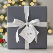 家族のクリスマスモダン写真を大切にする フェイバータグ