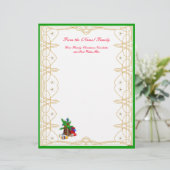 家族のクリスマスレターヘッド (スタンド正面)