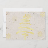 家族のクリスマス写真のホリデーカード サンキューカード (裏面)