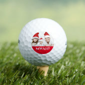 家族のクリスマス写真mowah休日の挨拶 ゴルフボール (インサイチュ 木)