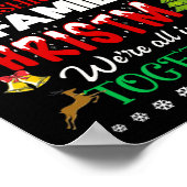 家族のクリスマス我々は一緒にここにいるメリー ポスター (角)