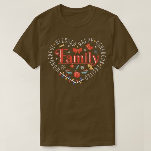 家族のクリスマス1 Tシャツ (デザイン正面)