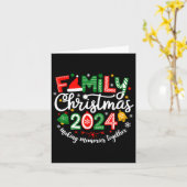 家族のクリスマス2024一緒に思い出を作るマット カード (黄色い花)
