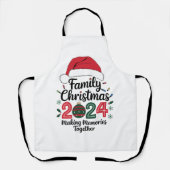 家族のクリスマス2024一緒に思い出を作る エプロン (正面)
