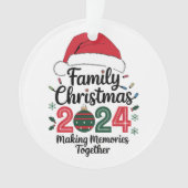 家族のクリスマス2024一緒に思い出を作る オーナメント (正面)