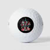 家族のクリスマス2024一緒に思い出を作る ゴルフボール (正面)