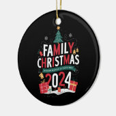家族のクリスマス2024一緒に思い出を作る セラミックオーナメント (左)