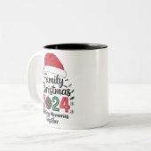 家族のクリスマス2024一緒に思い出を作る ツートーンマグカップ (正面左)