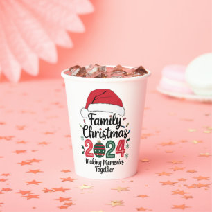 家族のクリスマス2024一緒に思い出を作る 紙コップ