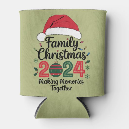 家族のクリスマス2024一緒に思い出を作る 缶クーラー (正面)