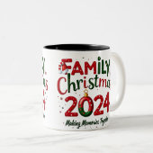 家族のクリスマス2024年マグカップ一緒に思い出を作る ツートーンマグカップ (正面右)