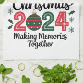 家族のクリスマス2024 みんなで記憶に残る時間を キッチンタオル (折り畳み)
