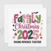 家族のクリスマス2025 一緒に思い出を作ろう シーズンカード (正面/裏面)